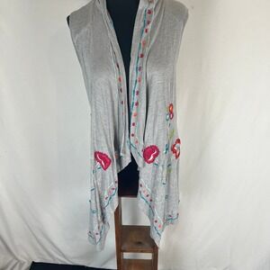 Soft surroundings size large sleeveless kimono